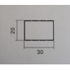 生产各种丝印铝框型材30*20