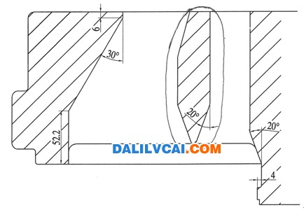 模具分流桥截面形状示意图