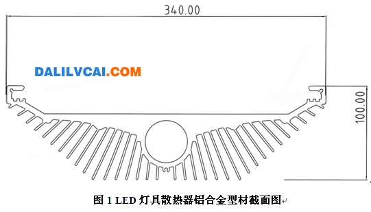 LED灯具散热器铝型材模具的设计要点