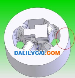 模具尖角位进行倒圆处理效果dalilvcai.com