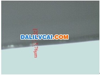 2号试样铝材模具钢氮化后白亮层的金相显微图