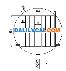 工业用换热器铝材截面图