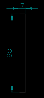 88mm*7mm铝条铝排