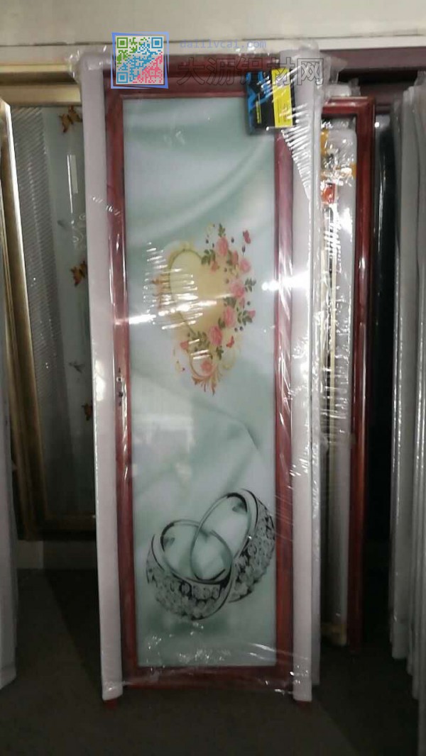 凹弧卫生间门铝型材或成品门