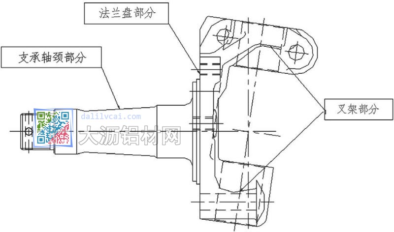 转向节结构示意图