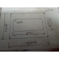 哪家可以做如图所示75mm*28mm方管铝型材