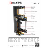 工厂供应铝合金系统门窗型材推拉窗平开窗幕墙型材