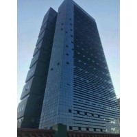 40年佛山高质量大型工程用隔热断桥氟碳明框幕墙铝型材及成品