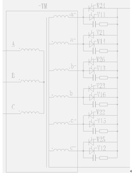 整流电源 主回路原理图