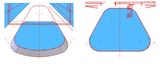 铝材挤压模具对称的分流孔